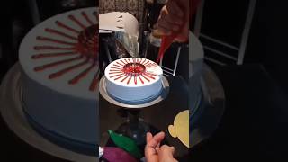 🍰 Vanilla Strawberry Cake Design | How to Make Cake at Home 🍓🎂 #youtubeshorts #shortsfeed #shorts