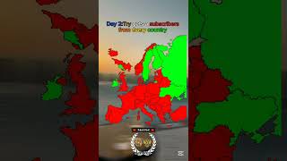 Day 2:Try gets a subscribers from every country #2026 #europe #geography #edit #map #mapping