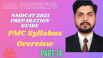 NMDCAT 2021 PMC Syllabus Overview| First Year Chemistry | ACA| Al-Hamd Coaching Academy | Zahid Safi