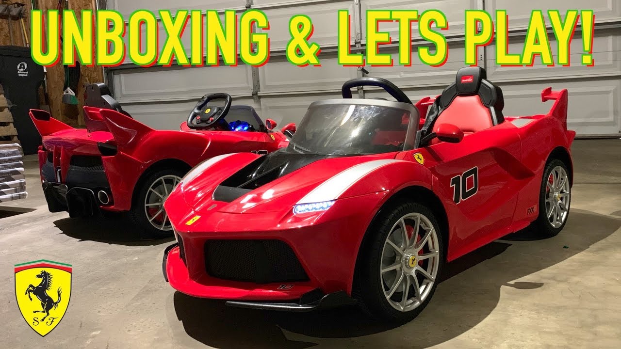 Unboxing Lets Play La Ferrari Fxx R 2019 Ride On Remote Control Kids Car By Rastar Youtube