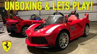 Today we unbox the all new 2019 la ferrari fxx r and see whats in this
$249.99 ride on rc from bestchoiceproducts.com. can be operated with
...