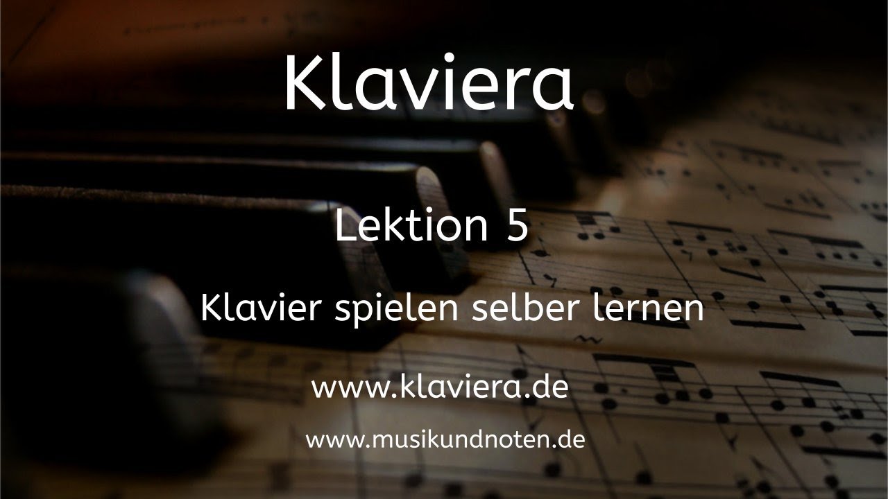 Klaviera, Lektion 5, Klavier spielen selber lernen für Anfänger Lied, Neo Pop