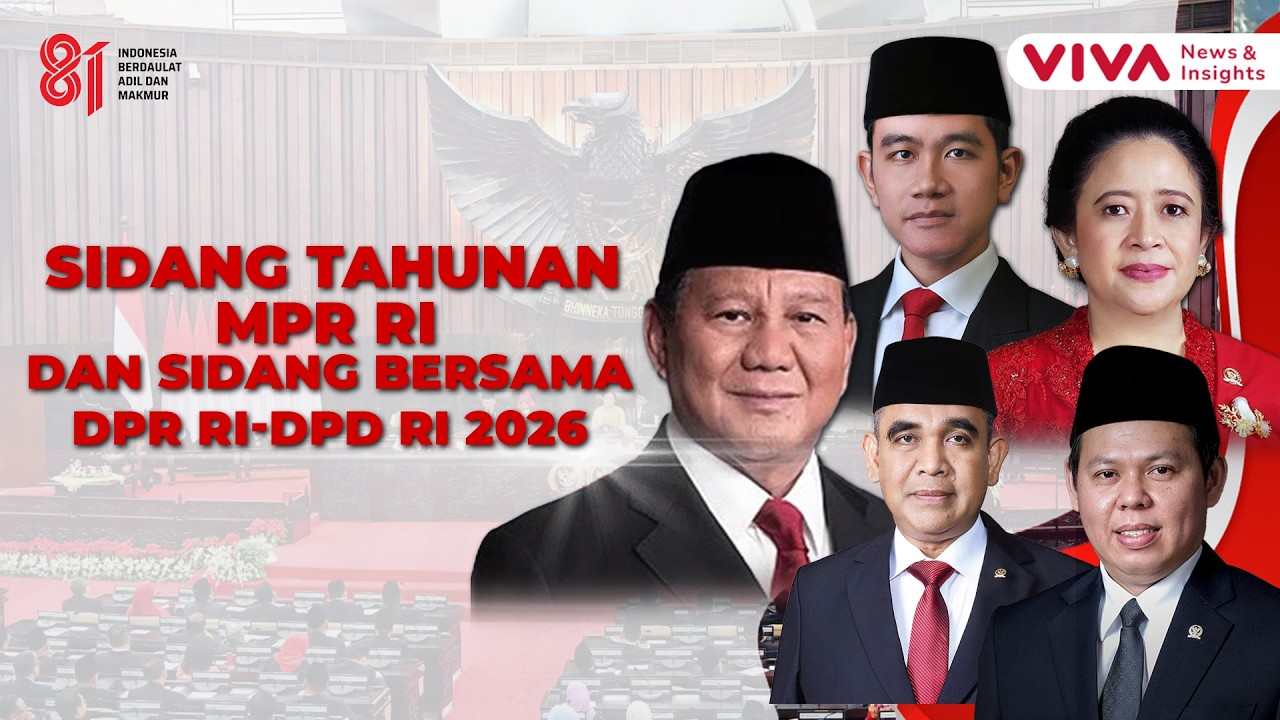 LIVE Sidang Tahunan MPR RI & Sidang Bersama DPR RI DPR RI tahun 2026