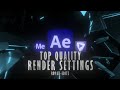 *HIGH QUALITY* Render Settings TUTORIAL | After Effects + Topaz