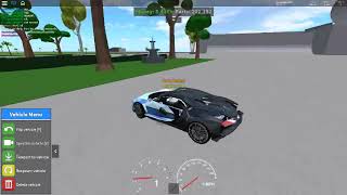 Doing stunts with a Bugatti and Blowing it up  Roblox Crushers 2 Beta