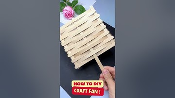 How to DIY a Hand Fan 🪭#papercraft #DIY #ideas #viralreels #tutorial #activities #art