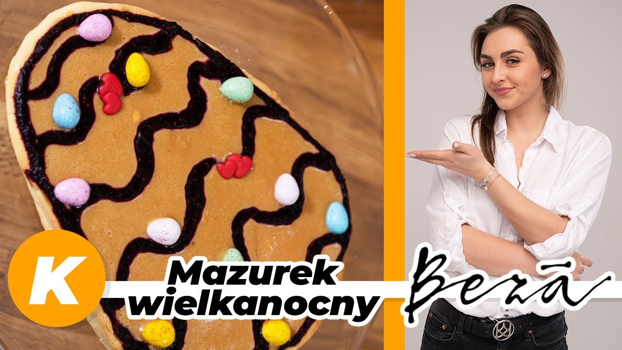 MAZUREK WIELKANOCNY z paloną białą czekoladą | Karolina Źródłowska i Beza by Edyta Bednarz