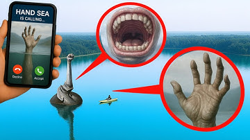 MIJN DRONE VOND MONDZEEMONSTER EN HANDZEEMONSTER IN HET ECHT 🫵 Wat zit er in HANDZEEMEEL?!!