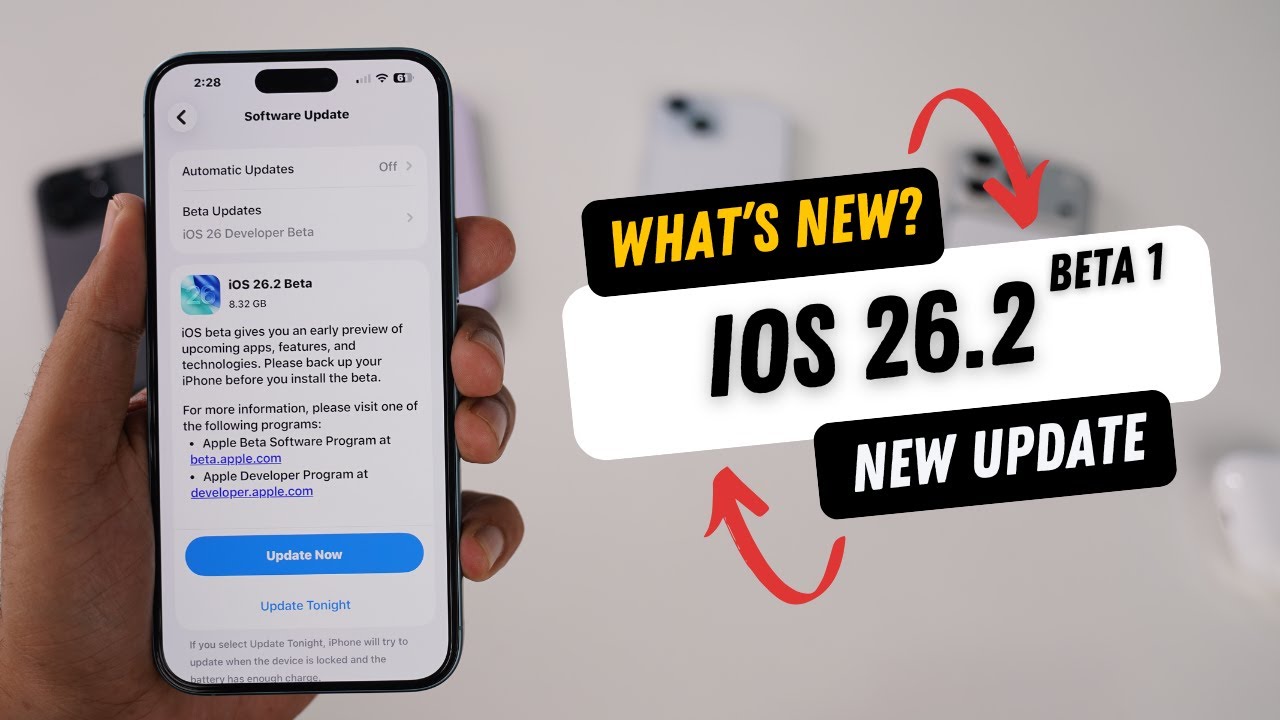 iOS 26.2 Beta 1 Released | What's New?