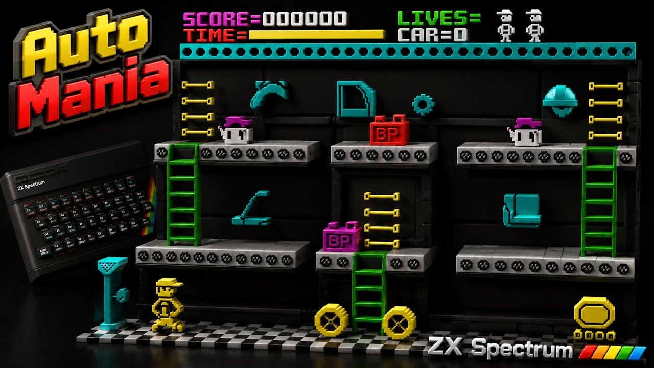 DOWLUCK MANIA Auto Mania on ZX Spectrum | Retro Longplay🕹 - YouTube