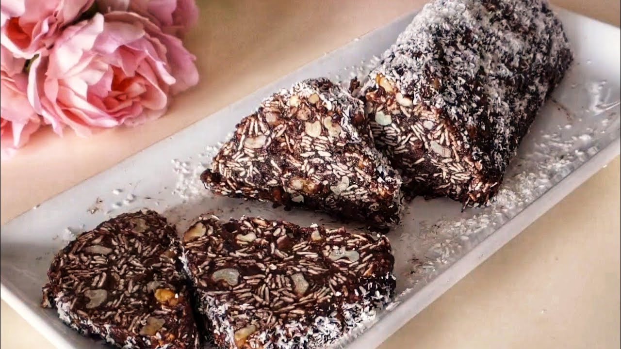 5 DAKİKADA ŞEKERSİZ YAĞSIZ ve  UNSUZ MOZAİK PASTA 💯