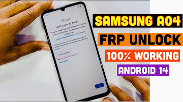 Samsung Galaxy A04 A045F, FRP Unlock Tool , Android 14 New Security Test point Method
