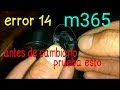 Error 14 m365 ajustar acelerador