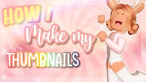 How I Make My ROBLOX YOUTUBE THUMBNAILS on MOBILE! || Roblox || iiiCamxla