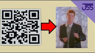 So I Built a Rickroll QR Code in Minecraft