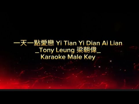 一天一點愛戀 Yi Tian Yi Dian Ai Lian (Tony Leung 梁朝偉)-Karaoke Male Key