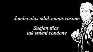 Didi Kempot - Jambu Alas Lyric