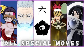 All Sixth Division Special Moves Bleach Brave Souls