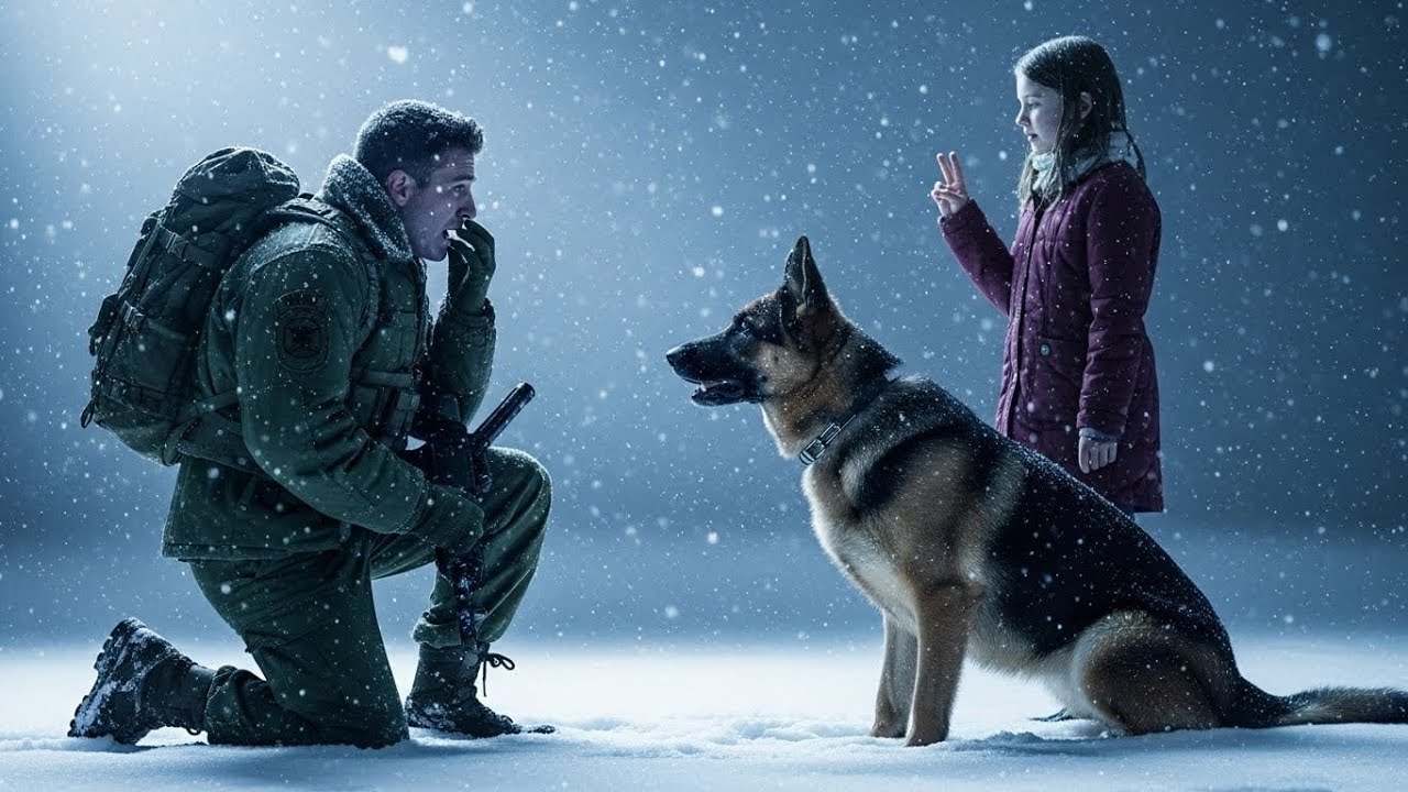 Una niña dio una señal silenciosa a un perro policía y a un SEAL de la Marina.