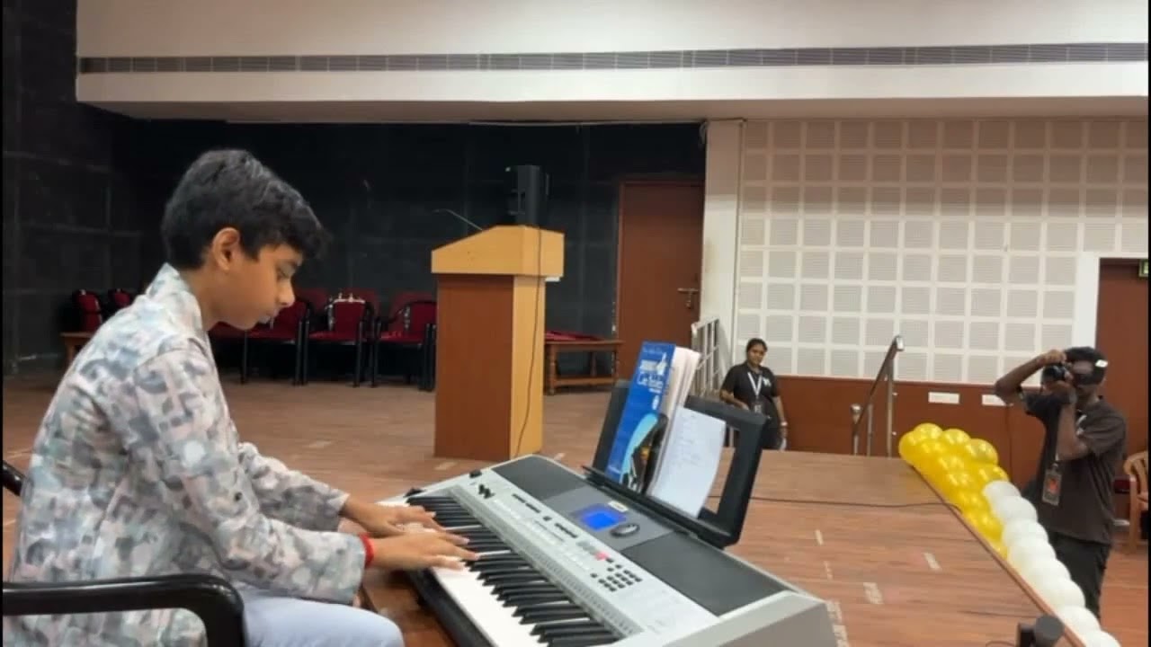 O.B. Girish Karthik performing in MANUSYS'24, CEG, Anna University