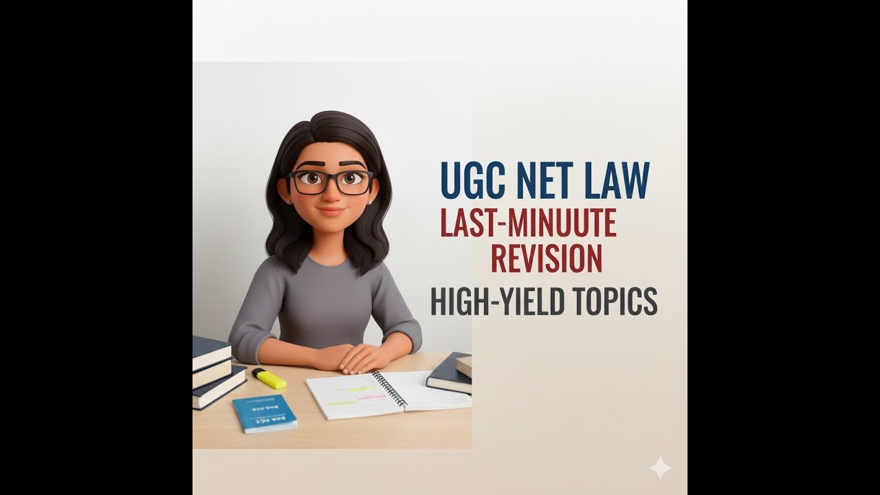 UGC NET / JRF Law: Last-Minute Revision Strategy | High-Yield Topics to Revise