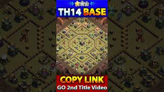 Unbeaten TH14 WAR + CWL Base Layout 🔥Clash of Clans