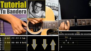 Video thumbnail of "Tu Bandera - Jesús Adrián Romero | TUTORIAL GUITARRA COMPLETO | INTRO, SOLO, ARPEGIO, RASGUEO, TABS"