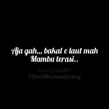 status wa bahasa  serang banten
