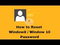 How to Reset a Windows 8 or Windows 10 Password