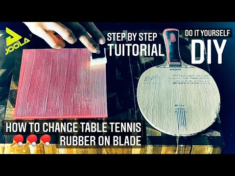 How to Glue Rubber onto Table Tennis Blade 🏓