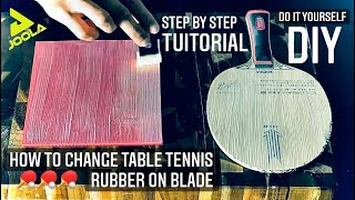 How to Glue Rubber onto Table Tennis Blade 🏓 screenshot 5