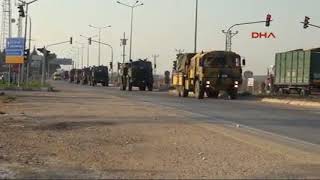 Hatay Reyhanli Da Sinira Askeri Arac Sevkiyati Devam Ediyor