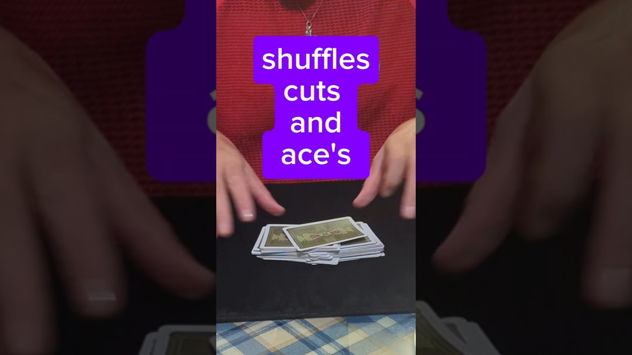 Card Trick Producing Four Ace's from shuffled deck 