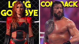 Becky Lynch Away For Long Time...WWE Stars Contract Ending...Roman Reigns Comeback...Wrestling News