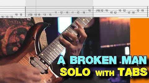 Dream Theater - A Broken Man guitar solo cover with TABS