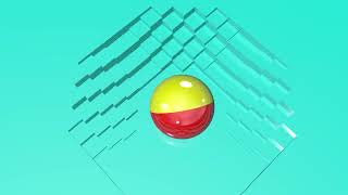 Satisfying Ball Bouncing Loop #Oddlysatisfying #loop #C4D