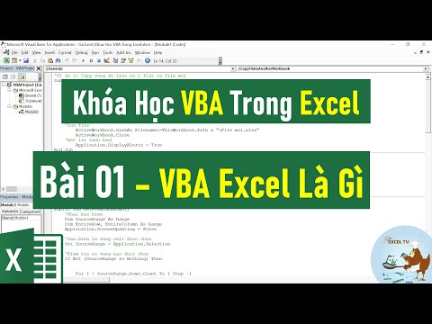 Video: VBA là viết tắt của gì trong Excel?
