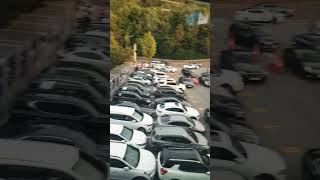 The Popular Namsan Tower. Super Long Line To Get In.