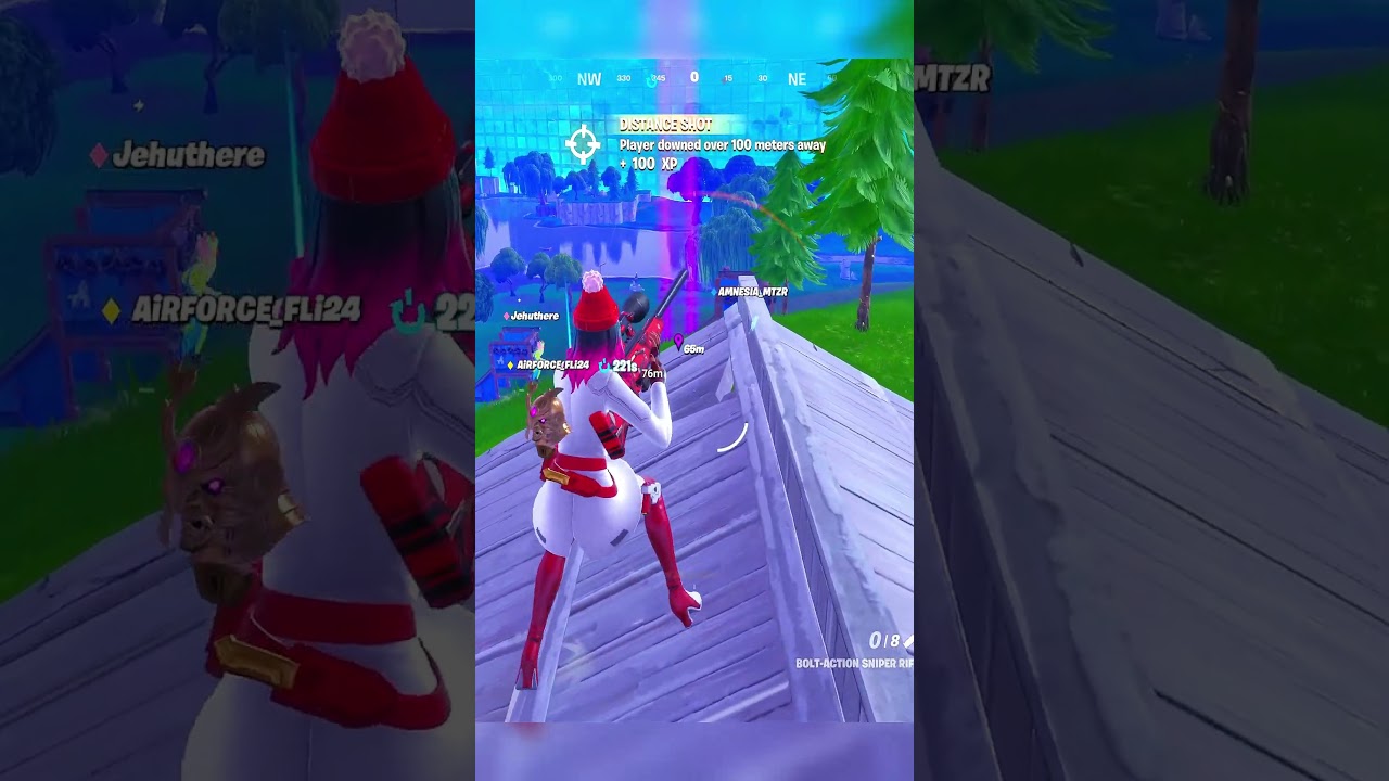 Fortnite Og sniper cross map kills are crazy MTZR CLAN best moments crazy feeds