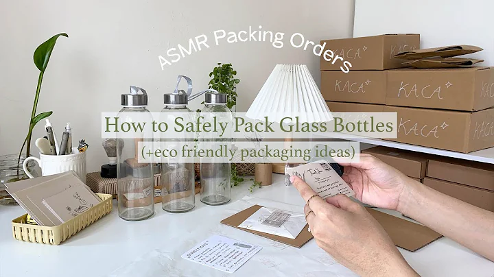 How I Pack Glass Bottles for Safe Shipping I Relaxing ASMR Packing Order I Ancient Summer