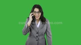 Mature Woman Stressed Angry Shouting Stock Footage