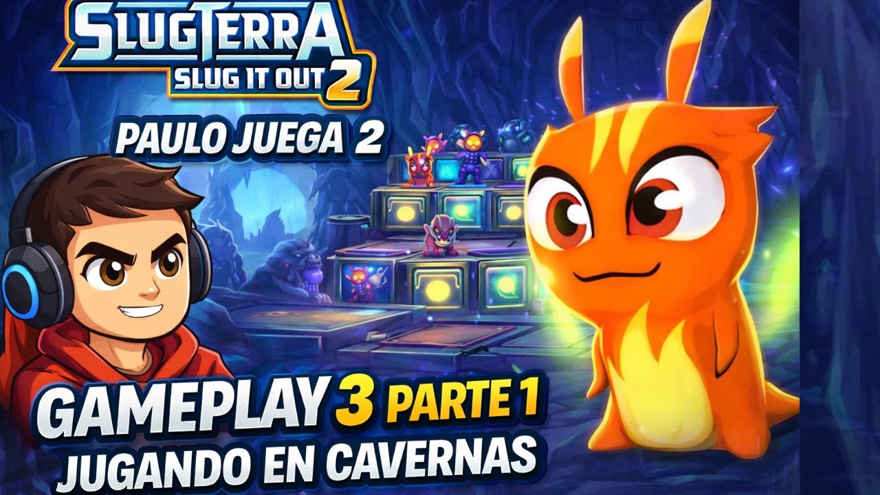🔥 SLUGTERRA SLUG IT OUT 2 - PAULO JUEGA | GAMEPLAY #2 PARTE 1 | SUPERANDO NIVELES EN LAS CAVERNAS! 🐛