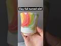 Clay fail turned into a pottery win. #artprocess #pottery #clayvideos #cup #pourpainting #claywork