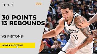 Michael Porter Jr. 30 Points, 13 Rebs vs Pistons I 25-26 NBA Season