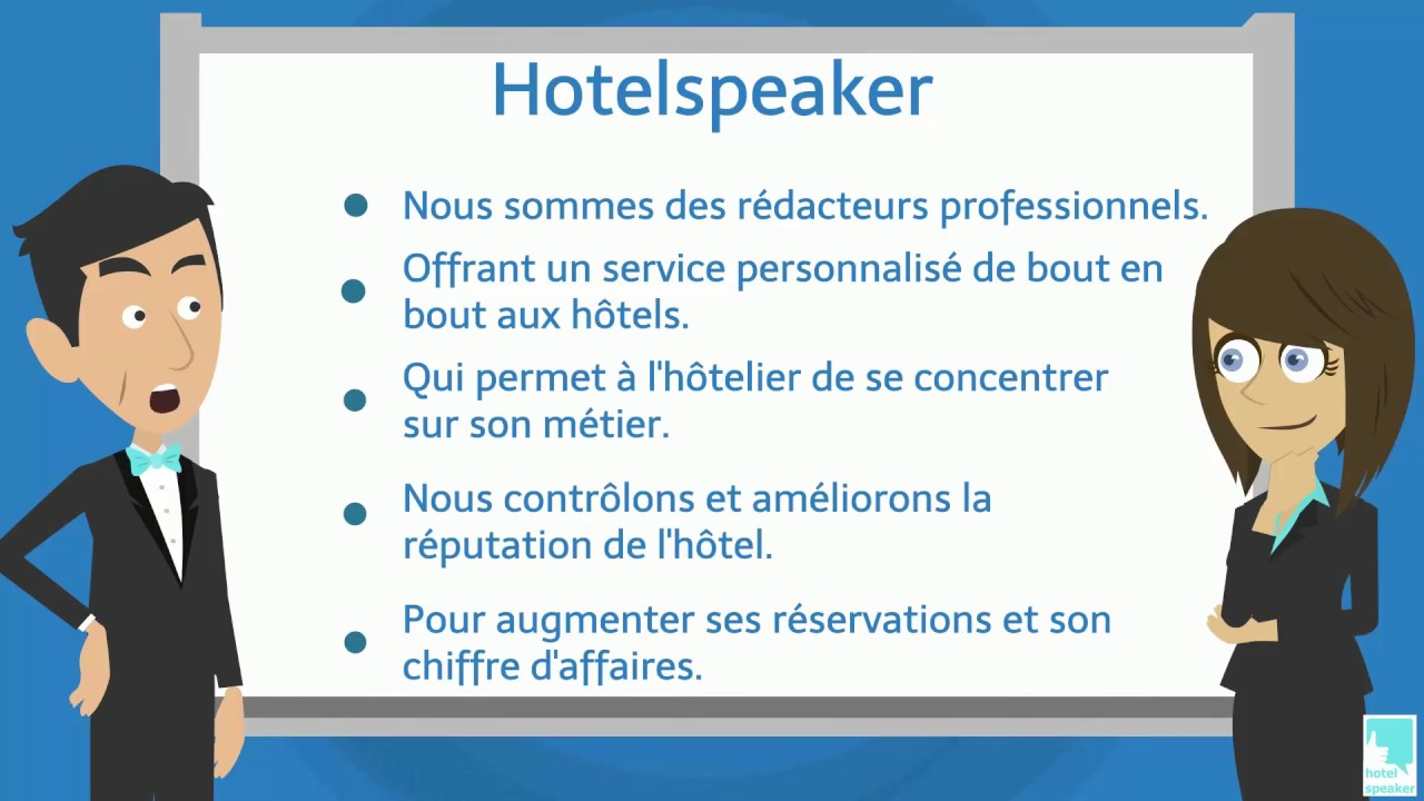 présentation HotelSpeaker service de réponse aux avis