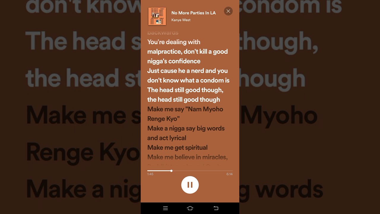 Guarda No More Parties in LA lyrics - Kanye West su YouTube Guarda No More Parties in LA lyrics - Kanye West su YouTube