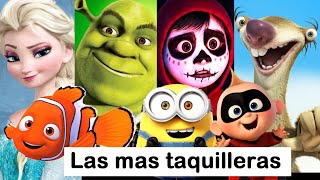 THE HIGHEST-GROSSING ANIMATED FILMS IN HISTORY (November 2019). Frozen, Shrek, Minions.