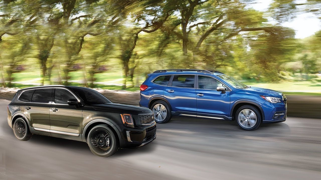 2020 Kia Telluride Vs 2019 Subaru Ascent Youtube