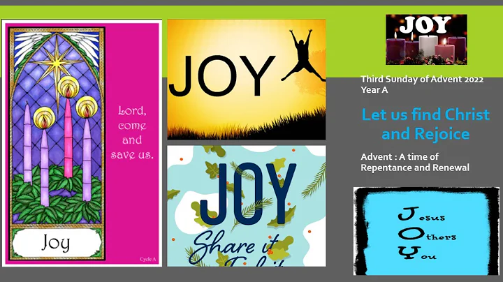 Third Sunday of Advent 2022 Year A Fr A Paul Homily (11th December 2022)