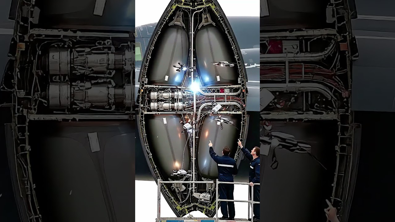 Inside a secret rocket fuselage! 🚀 See the fuel 